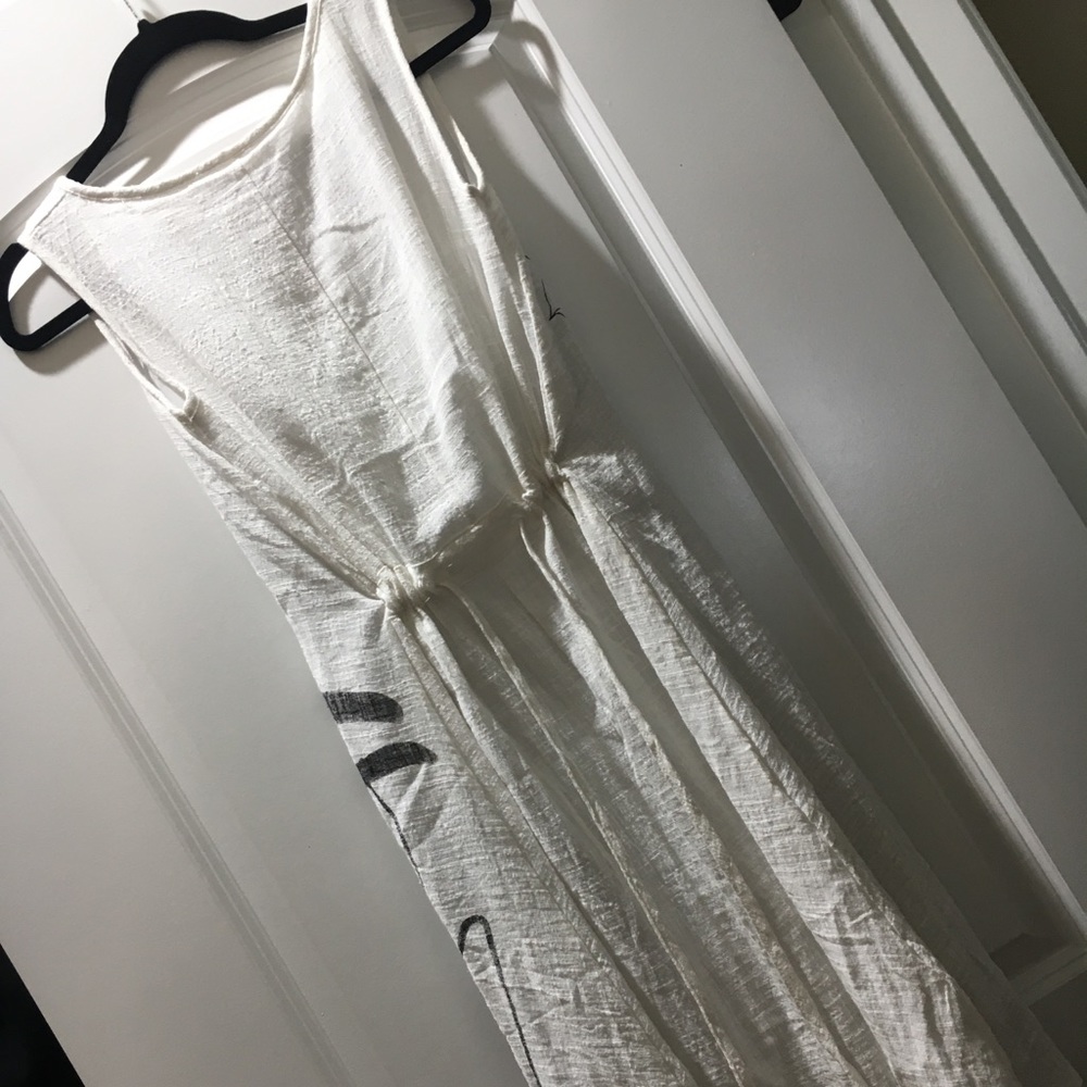 White lotus dress